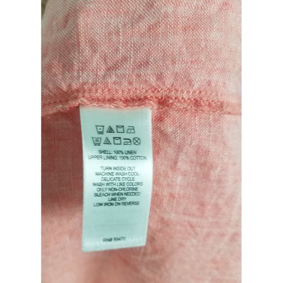 Cynthia Rowley Women's Sz. M 100% Linen Tiered Color Block Short Sundress - Picture 5 of 8